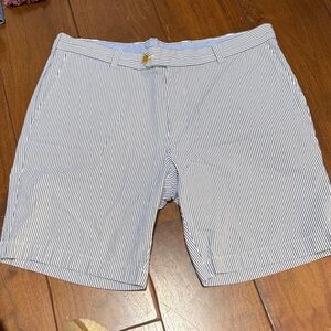 Brooks Brothers Navy and White Striped Shorts